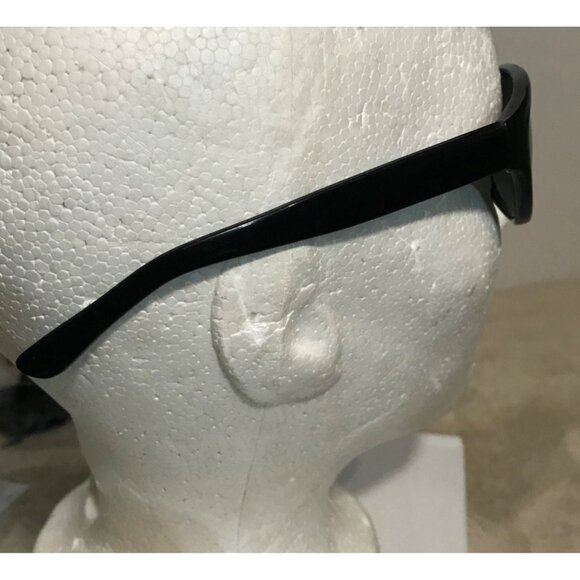 Blade Black Wraparound Sunglasses Smoke Lenses Eye Logo 0501057 Y2K - Picture 7 of 8